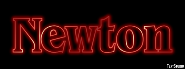 Newton Efekt tekstowy