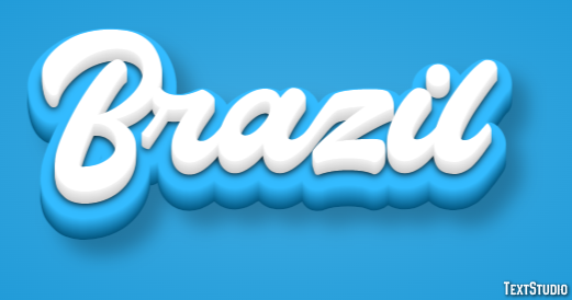 Brazil Text effect