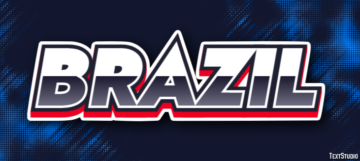 Brazil Text effect