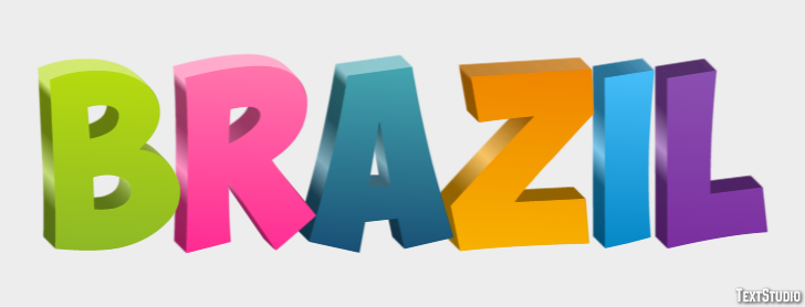 Brazil Text effect