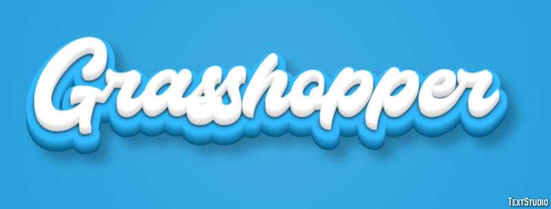 Grasshopper Efecto de texto