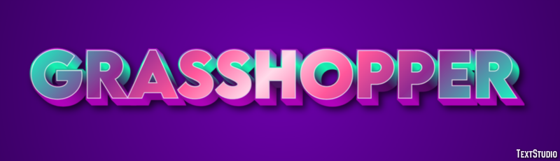 Grasshopper Efecto de texto
