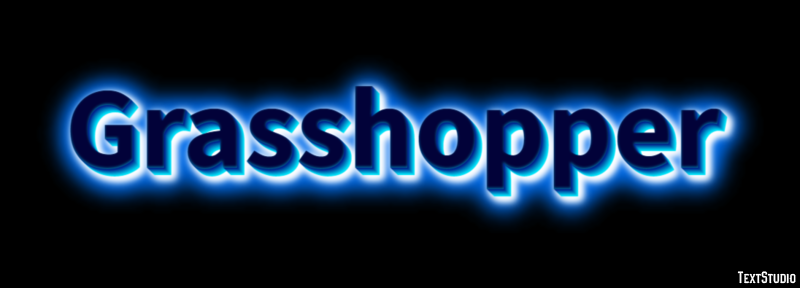 Grasshopper Text Effect