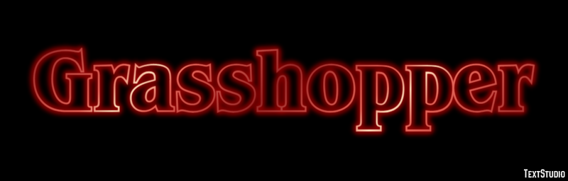 Grasshopper Text Effect