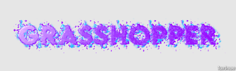 Grasshopper Efecto de texto
