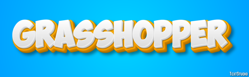 Grasshopper Efecto de texto