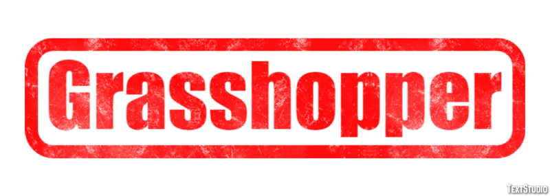 Grasshopper Efecto de texto