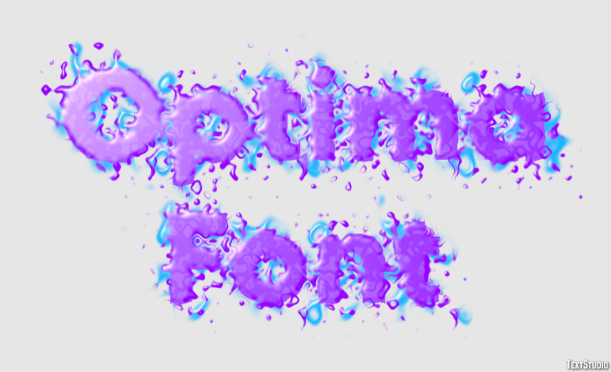 Optima Font Efecto de Texto
