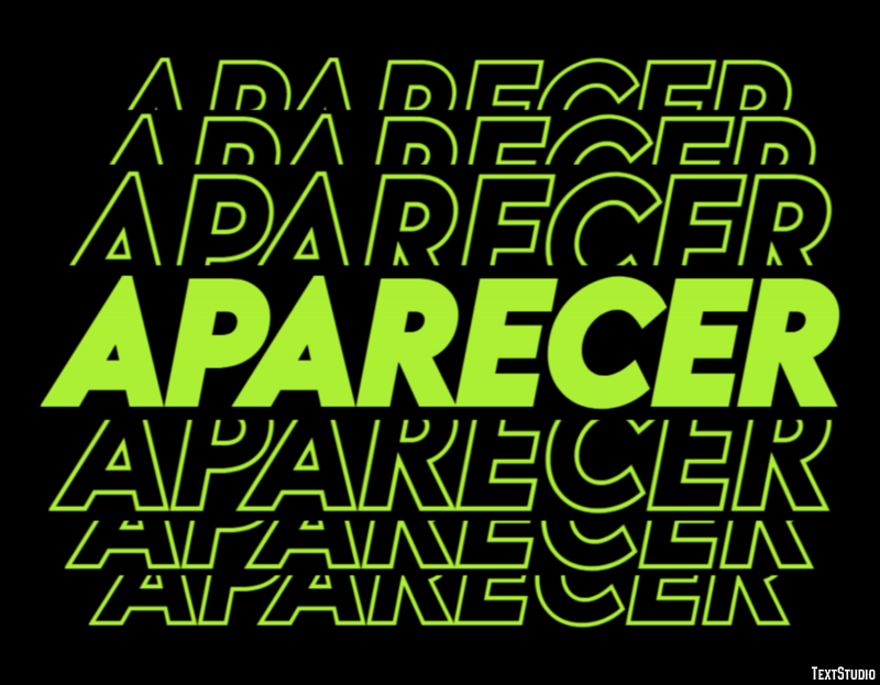 Aparecer Texteffekt