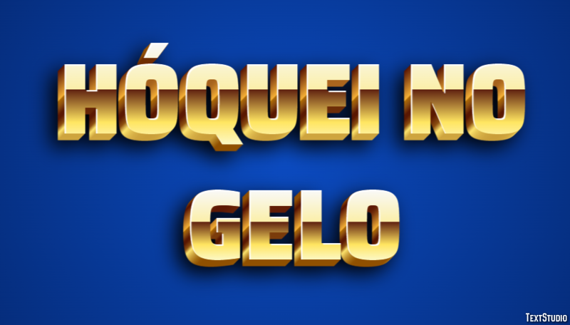 Hóquei no gelo Text Effect