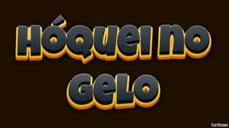 Hóquei no gelo Text Effect