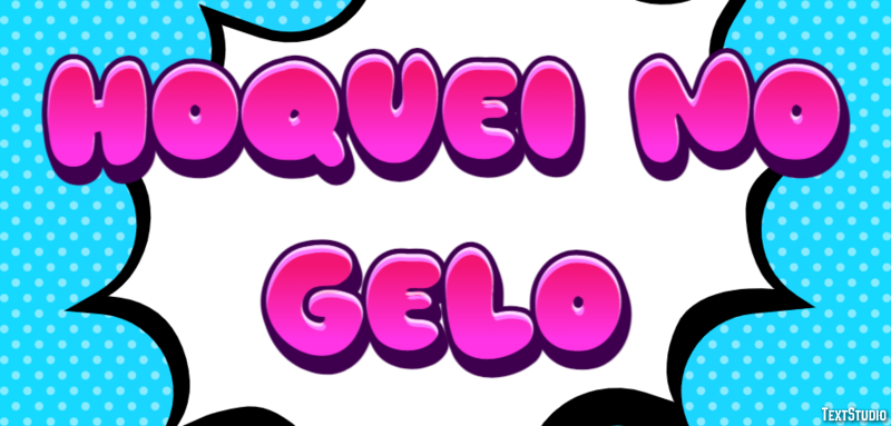 Hóquei no gelo Text Effect