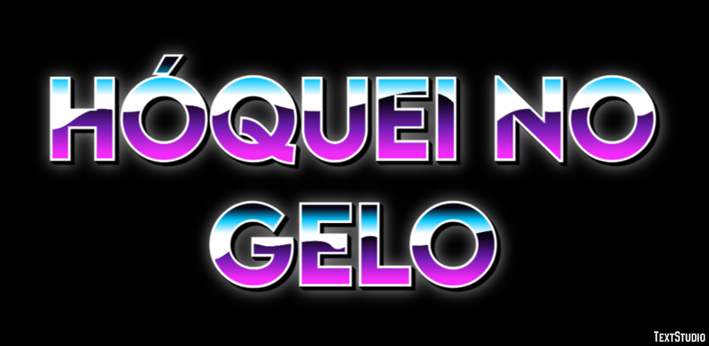 Hóquei no gelo Text Effect