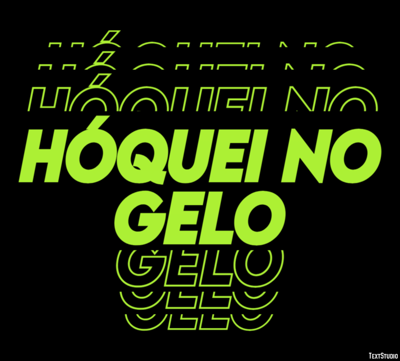 Hóquei no gelo Text Effect