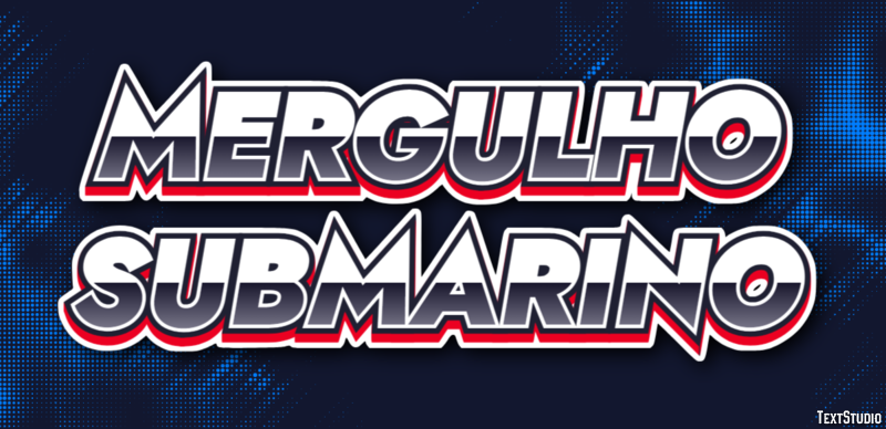 Mergulho submarino Effetto testo