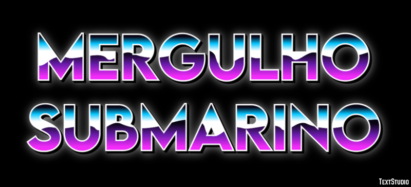 Mergulho submarino Efeito do texto