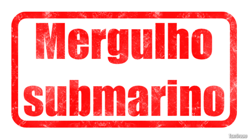 Mergulho submarino Effetto testo