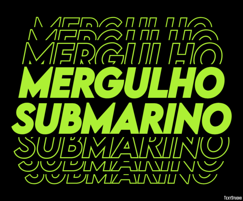 Mergulho submarino Effetto testo