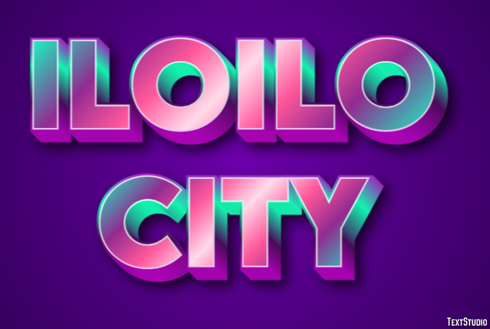 Iloilo City Effetto testo