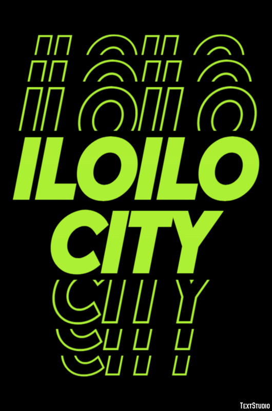 Iloilo City Effetto testo