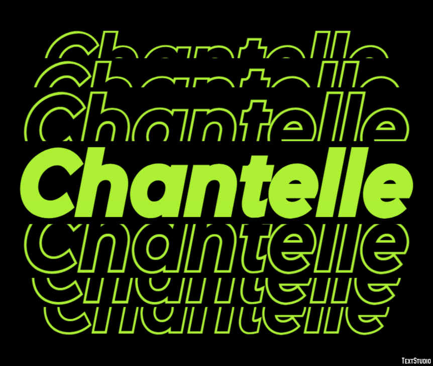 Chantelle テキスト効果