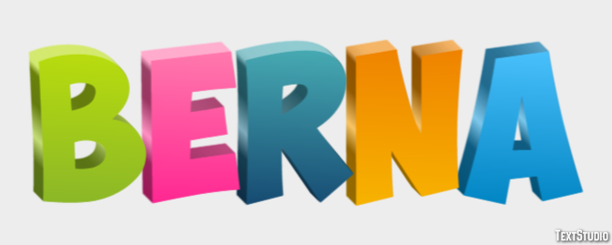 Berna Efeito de texto