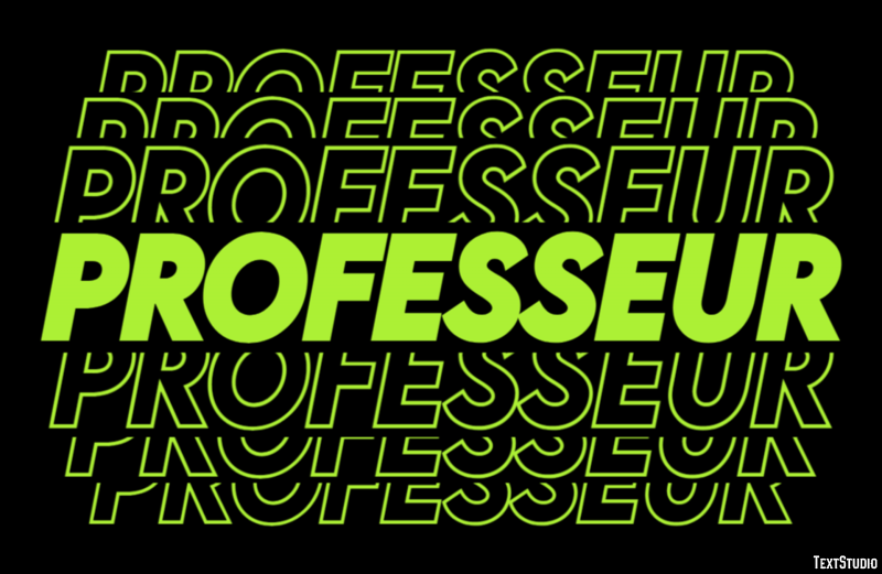 Professeur Effet de Texte