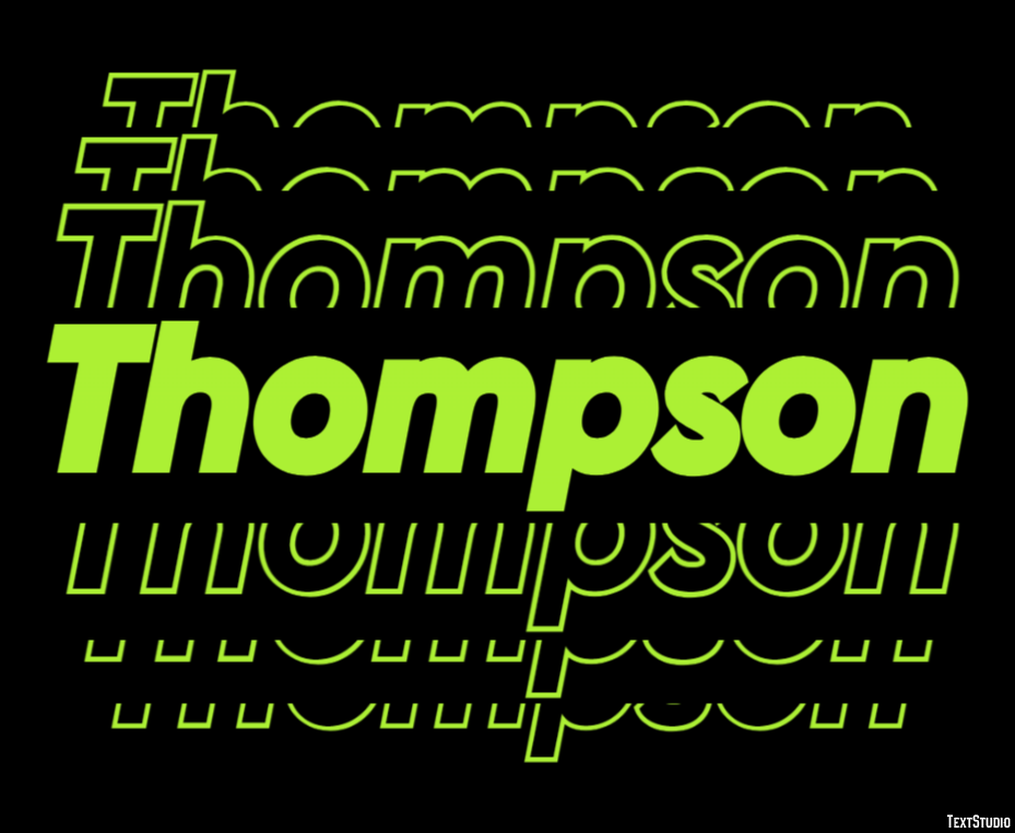 Thompson Text Effect