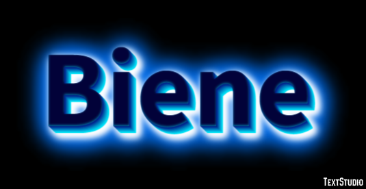 Biene Texteffekt