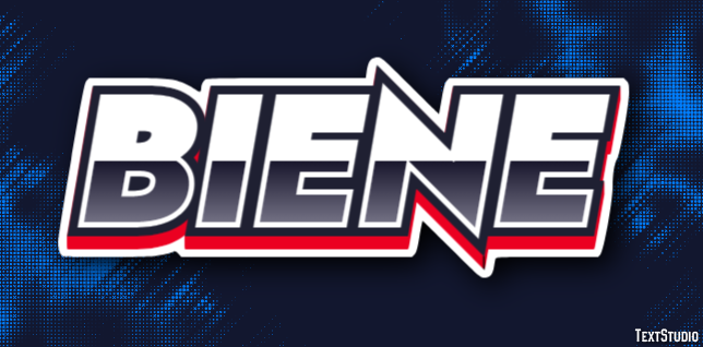 Biene Texteffekt