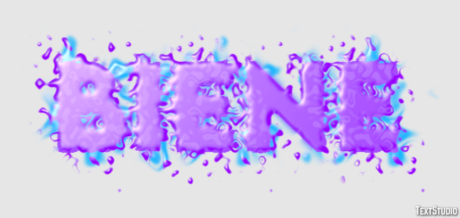Biene Texteffekt