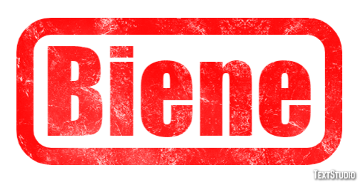 Biene Texteffekt