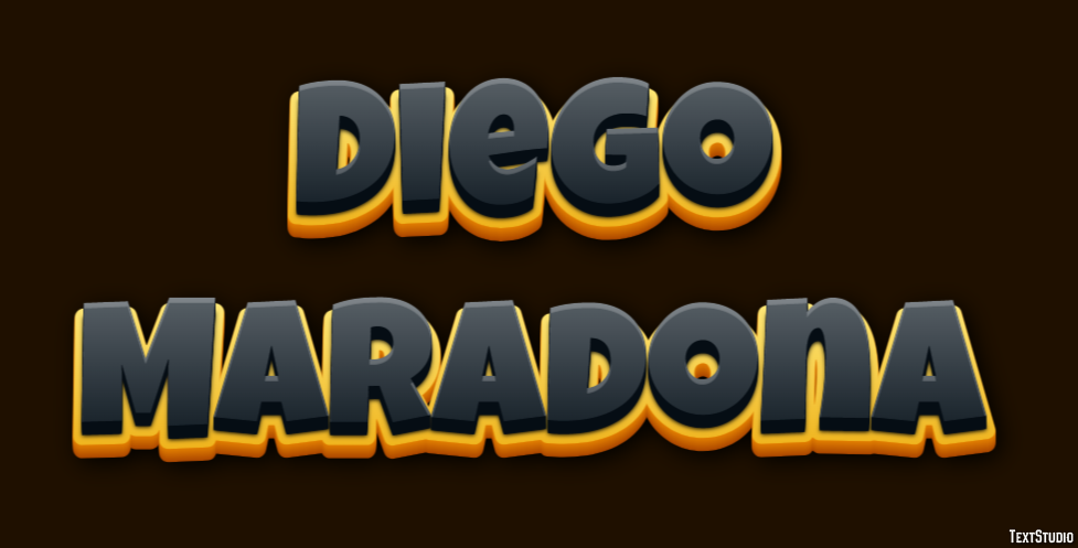 Diego Maradona Text Effect
