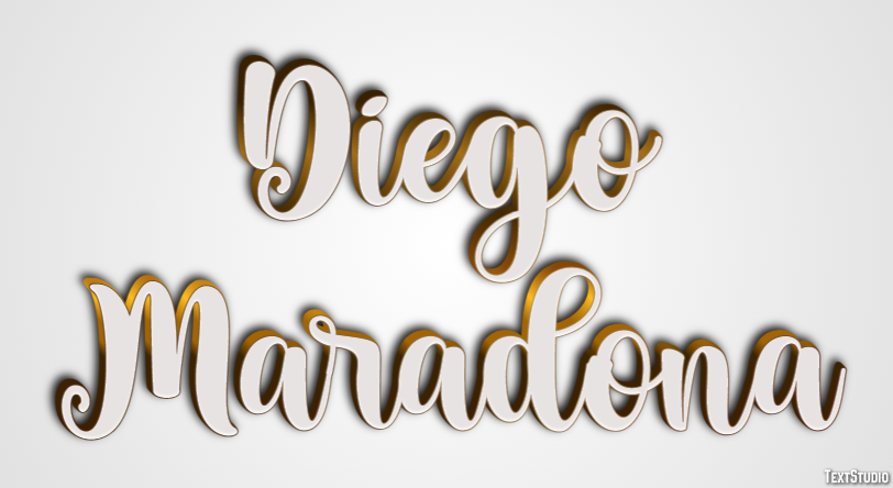 Diego Maradona Text effect