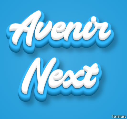 Avenir Next Efekt tekstowy