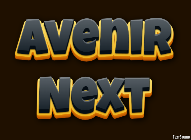 Avenir Next Efekt tekstowy