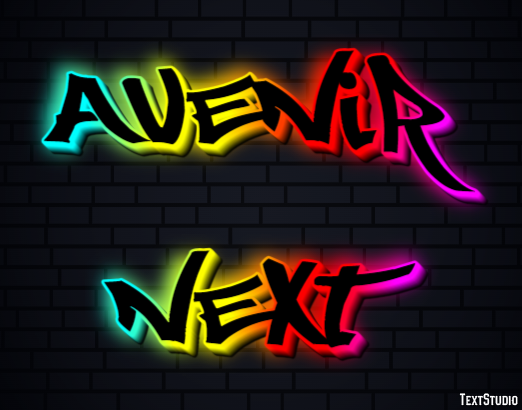 Avenir Next Efekt tekstowy