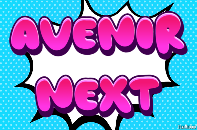 Avenir Next Texteffekt