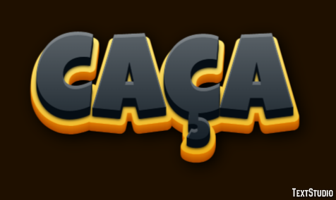 Caça Efeito do texto