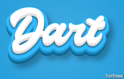 Dart Text Effect