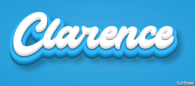 Clarence Text Effect