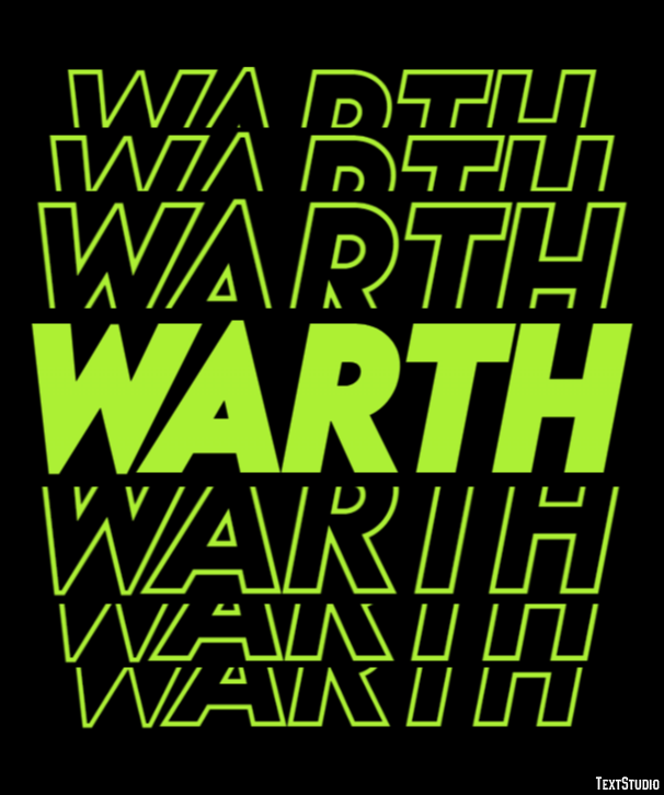 Warth Efecto de Texto