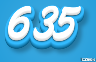 635 Эффект текста
