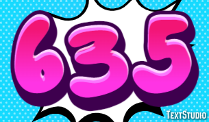 635 Эффект текста