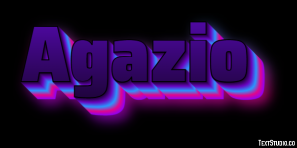 Agazio Effetto testo