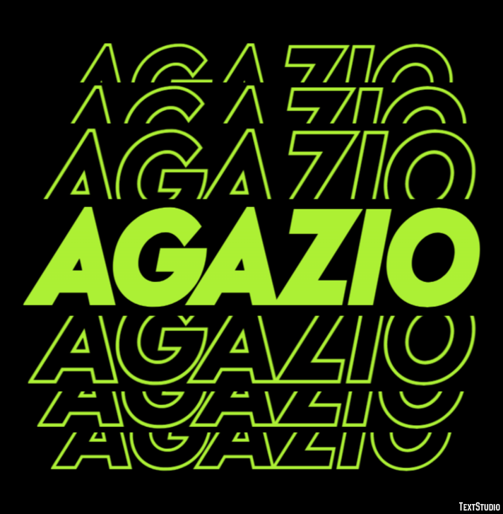 Agazio Эффект текста