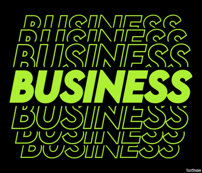 Business Efecto de Texto