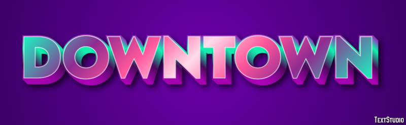 Downtown Text Effect
