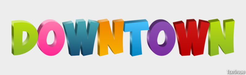 Downtown Text Effect