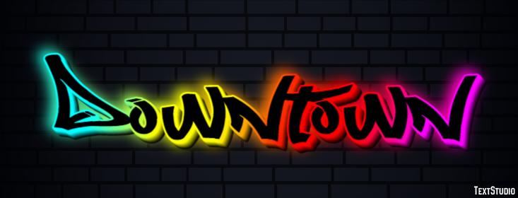Downtown Text effect